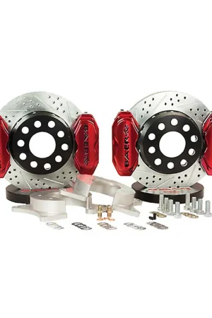 Baer Brakes 4262266FR Baer Brakes 11" SS4+ Dual Deep Stage Rear Brake Kit, Fire Red, SDZ New Release