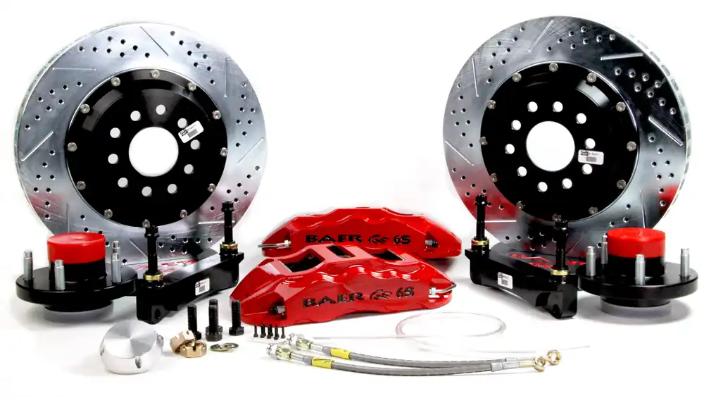 Final Sale Baer Brakes 4261620GB Baer Brakes 14" Extreme+ Front Brake Kit, Grabber Blue, SDZ, Std. Studs