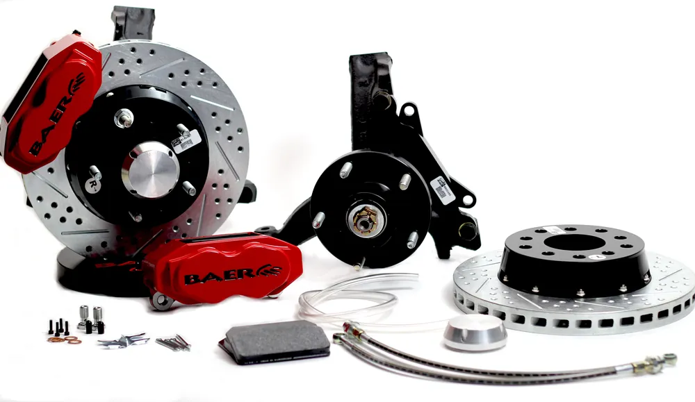 Baer Brakes 4301460S-11 Baer Brakes 11" SS4+ Front Brake Kit, Silver, Slot, ARP Studs Markdown