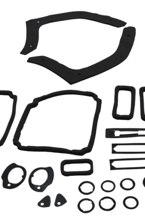 Body Gasket Kit Weatherstrip Seal for 1969 Chevelle El Camino Black 25 pieces Trending