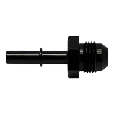 Weekend Sale DeatschWerks 8AN Male Flare to 5/16in Male EFI Quick Connect Adapter - Anodized Matte Black - 6-02-0138-B