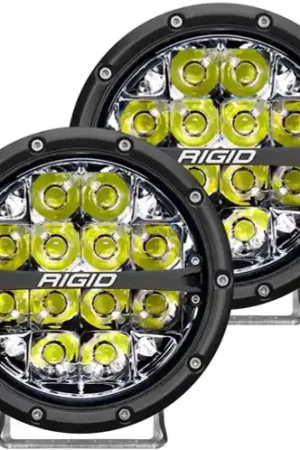 Rigid Industries 360-Series 6in LED Off-Road Spot Beam - White Backlight (Pair) - 36200 Buy Direct