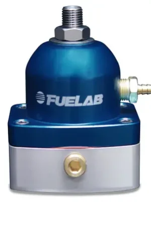 Fuelab 525 EFI Adjustable FPR In-Line 25-90 PSI (1) -6AN In (1) -6AN Return - Blue - 52501-3 Express Delivery