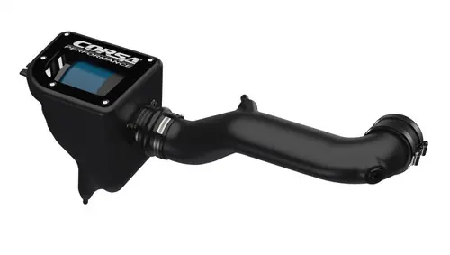 Express Delivery Corsa 2018-2025 Jeep Wrangler JL 3.6L V6 Closed Box Air Intake w/ Donaldson Powercore Dry Filter - 477366