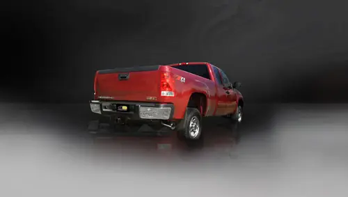 Order Now Corsa 24796 Sport Polished Single 4.0" Single Side Cat-Back for 2011-2013 Chevy Silverado 2500 Extended Cab-Long Bed 6.0L V8