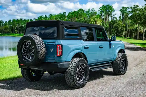 Budget Go Rhino 2021-2024 Ford Bronco (Not Sport) Dominator Extreme D1 SideSteps Complete Kit w/SideStep + Brackets