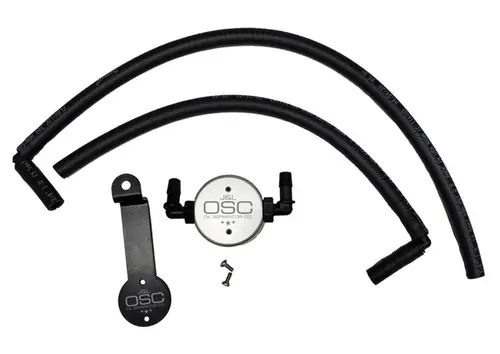 J&L 2005-2023 Toyota 4Runner 4.0L Driver Side Oil Separator 3.0 - Clear Anodized - 3107D-C Certified