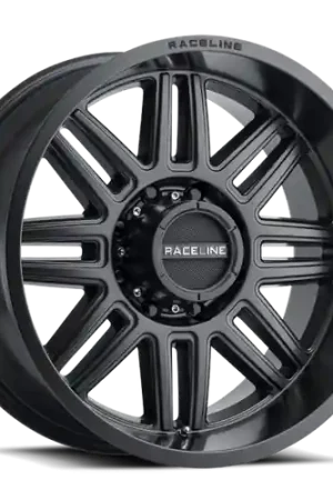 Certified Raceline 948B Split 17x9in / 8x170 BP / -12mm Offset / 125.2mm Bore - Satin Black Wheel