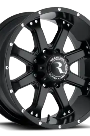 Flash Sale Raceline 991B Assault 17x9in / 8x170 BP / -12mm Offset / 125.2mm Bore - Satin Black Wheel