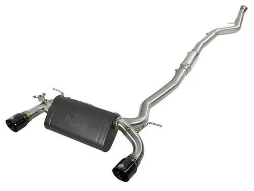 High Quality aFe MACH Force-Xp 3in 304 SS Cat-Back Exhaust w/ Black Tips 12-15 BMW 335i (F30) L6 3.0L (t) N55 - 49-36340-B