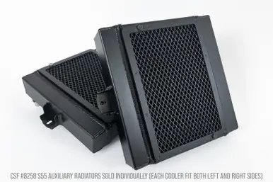 CSF BMW F8X M3/M4/M2C Auxiliary Radiators w/ Rock Guards (Sold Individually - Fits Left and Right - 8258 Bulk Order