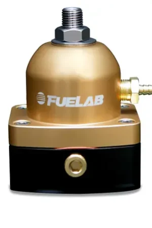 New Release Fuelab 515 EFI Adjustable FPR 25-90 PSI (2) -6AN In (1) -6AN Return - Gold