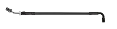 Special Discount Goodridge 70in Universal Clutch Line w/Black Zinc Fittings & Black Hose - 90Deg Banjo w/AN3 Fitting - HD2090-1CB-BK70
