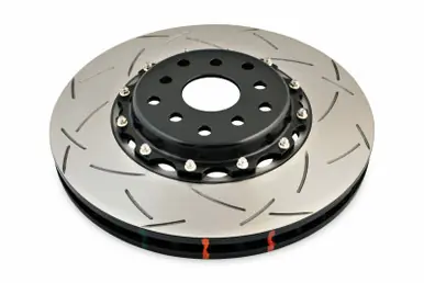 Bulk Order DBA 04-07 STi/2017 BRZ w/Perf. Pkg. 10 Hole Front Slotted 5000 Series 2/PC Rotor Assembled w/Blk Hat