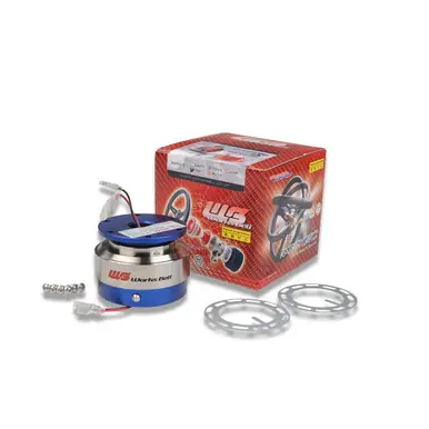 Warranty Included Works Bell Blue Rapfix II Steering Wheel Quick Release Hub
