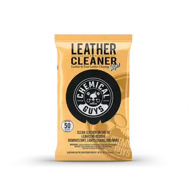Hot Deal Chemical Guys Leather Cleaner Wipes - 50ct