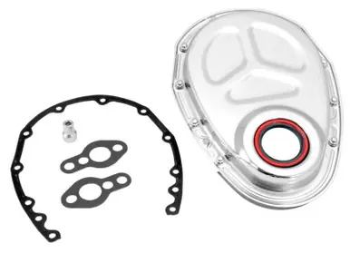 Reduced Price Spectre SB Chevrolet Timing Cover (Incl. Pre-Installed Seal/Gaskets/Bolts) - Chrome - 42353