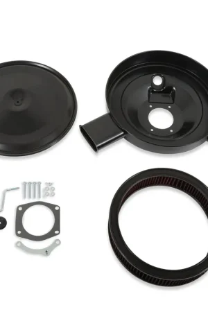 Clearance Holley - Dual Snorkel - Black Fits LS3-Style DBW Throttle Body - Cotton Gauze Element