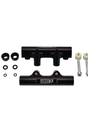 Best Seller IAG Performance Side Feed to Top Feed Fuel Rail Conversion Kit - Black Finish (STI 04-06/LGT 05-07)