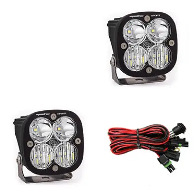 Fast Shipping Baja Designs Squadron Sport Driving/Combo Pair LED Light Pods - Clear - 557803