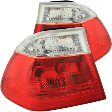 Direct From Factory ANZO 1999-2001 BMW 3 Series E46 Taillights Red/Clear - 221218