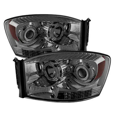 Xtune Dodge Ram 1500 06-08 / Ram 2500/3500 06-09 Halo Projector Headlights Smoked PRO-JH-DR06-LED-SM - 9028342 Shop Now