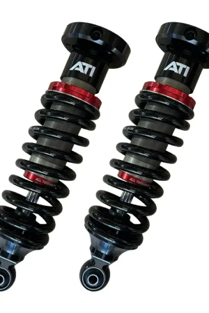 All Terrain Industries 2.5 Performance Series 2-4" Adjustable Front Struts - Bar/Winch Spring Rate (Navara D40/D23 05+) Best Seller