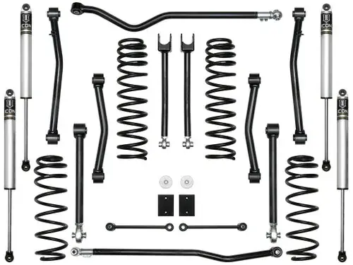 Free Shipping ICON Vehicle Dynamics 2018+ Jeep Wrangler JL 2.5in Stage 4 Suspension System