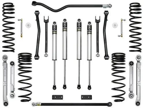 While Supplies Last ICON Vehicle Dynamics 2020+ Jeep Gladiator 2.5in Stage 5 Suspension System (BILLET)
