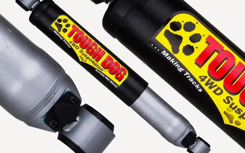 Crafted Tough Dog 2x 40mm 9 Stage Adjustable Front Shocks (Landcruiser 60-79 Series)