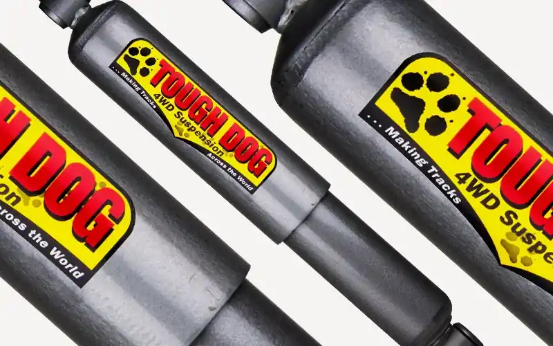 Top Pick Tough Dog 2x 53mm ‘Ralph’ Big Bore Rear Shocks (Landcruiser 80/105 Series)