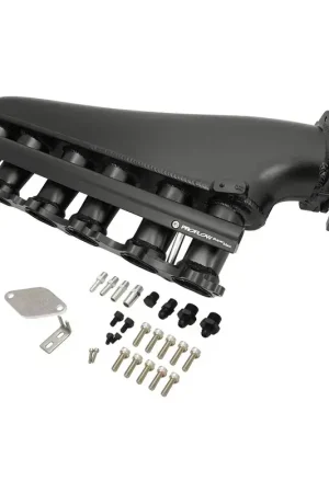 Cheap Proflow Intake Manifold Kit Fabricated Aluminium For Toyota 2JZGTE Turbo Polished Inlet Plenum 90mm Throttle Body Fuel Rail Kit