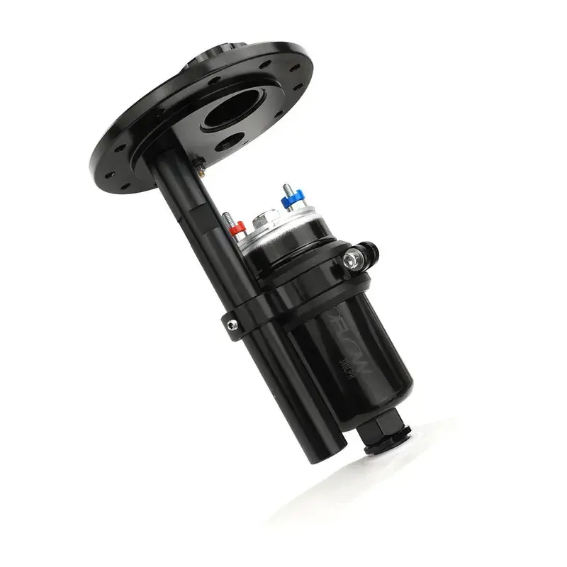 Proflow Single Fuel Pump Carrier Kit In-Tank With 1x 380LPH Pump Billet Aluminium Black Latest