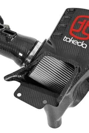 Money Back Guarantee aFe Black Series Carbon Fibre Cold Air Intake System (Civic Type R 2017+) w/Pro DRY S Filter