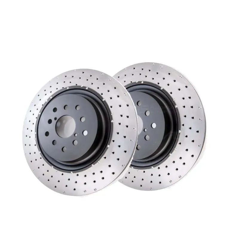 Fast Shipping Disc Brakes Australia DBA DBA43050XD-10 4000 Series Cross-Drilled & Dimpled Brake Disc Rotor Pair 340mm