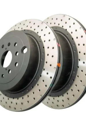 Disc Brakes Australia DBA DBA43051XD-10 4000 Series Cross-Drilled & Dimpled Brake Disc Rotor Pair 326mm Sale