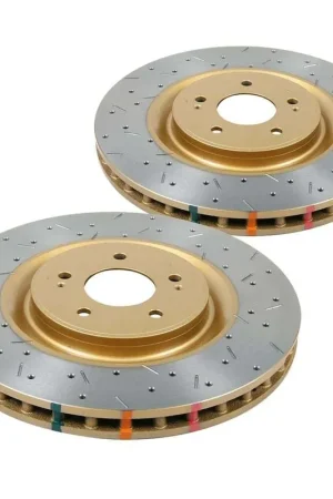 Disc Brakes Australia DBA DBA43340XD 4000 Series Cross-Drilled & Dimpled Brake Disc Rotor Pair Instant Buy