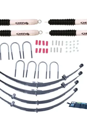 Professional Grade Rugged Ridge 4in Lift Kit with Shocks 55-75 Jeep CJ