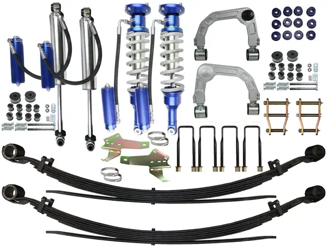 Superior Engineering Adjustable Monotube 2.5 Remote Reservoir 4 Inch 100mm Lift Kit (Hi-Lux 05-15) 0-60kg Accessories 0-200kg Constant Load ABS (Braided) With Reservoir Mo Time-Limited