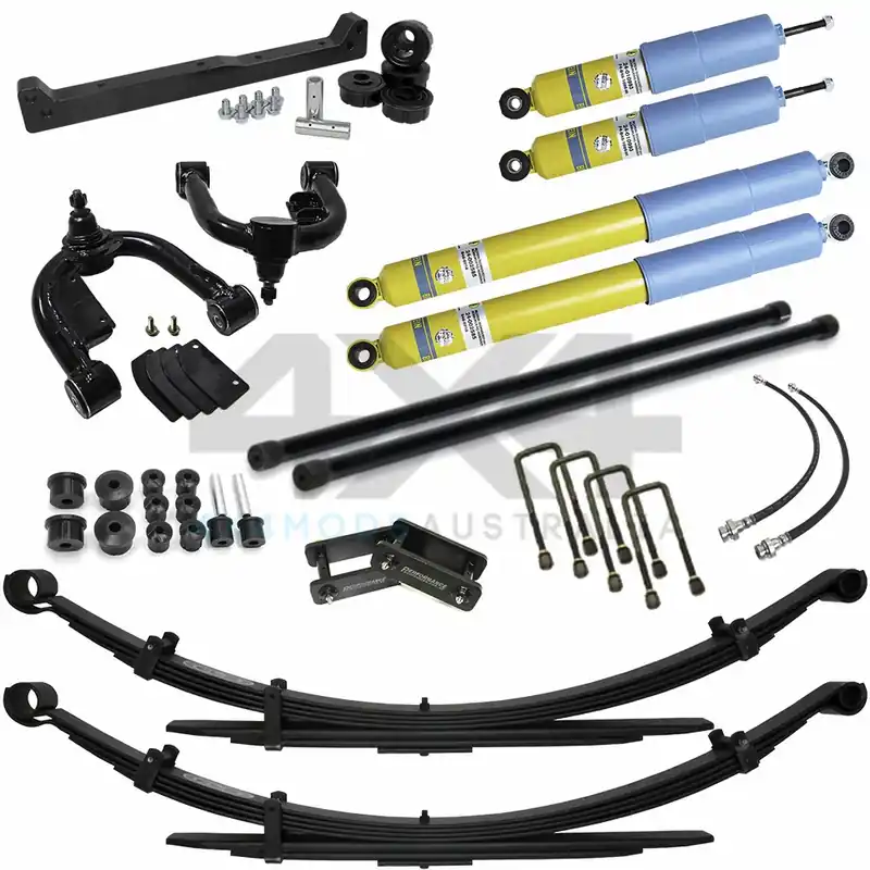 Performance Suspension Racing Bilstein 3in Lift Kit (Navara D22) Standard Duty Front, Heavy Duty Rear with Torsion Bars Handmade