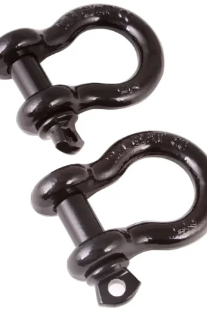 Get Yours Rugged Ridge Black 7/8th Inch D-Shackles