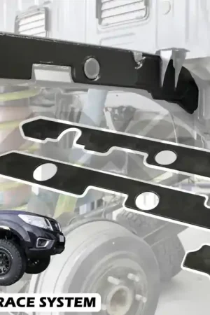 Today Only Performance Suspension Racing Dual Cab Coil Rear Weld On Chassis Brace Kit - 4 Plates (Navara NP300)