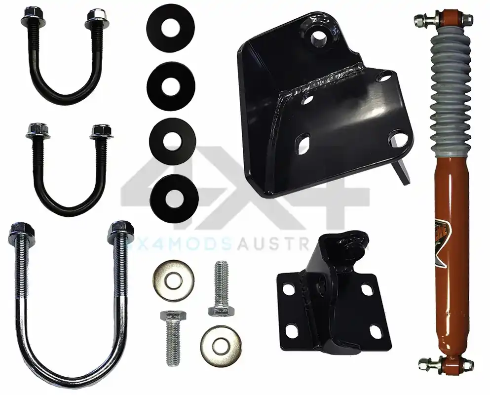 Performance Suspension Racing EFS Tapered Pin Style Steering Damper + High Clearance Bracket Kit (Patrol GQ-GU) Price Drop