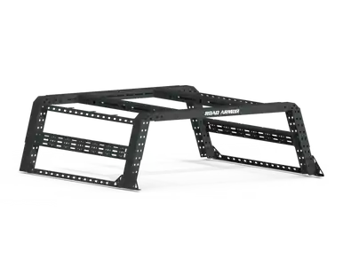 Road Armor Universal 5-1/2-6ft Beds TRECK Adj Bed Rack w/Strap/Up/Low Rails - Tex Blk (w/o Brackets) - 600BRS59B-OVLD Holiday Sale
