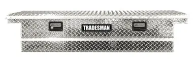 Tradesman Aluminum Economy Cross Bed Low-Profile Truck Tool Box (70in.) - Brite - 111001LP Premium