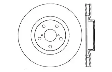 StopTech 93-98 Toyota Supra Turbo Drilled Right Front Rotor - 128.44104R While Supplies Last