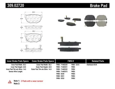 StopTech Performance 89-98 240SX Rear Brake Pads - 309.02720 Holiday Sale