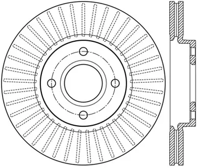 StopTech 2014 Ford Fiesta Right Front Disc Slotted Brake Rotor - 126.61110SR Buy Direct