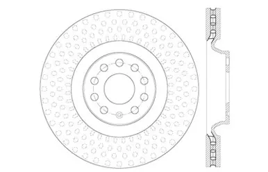 Premium StopTech Slotted & Drilled Sport Brake Rotor - 127.33144L