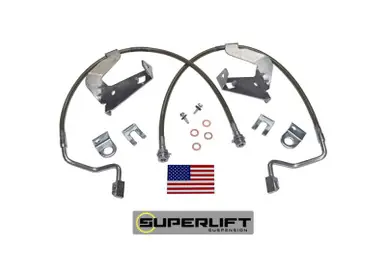 Editor’s Pick Superlift 08-10 Ford F-250/F-350 w/ 2-4in Lift Kit (Pair) Bullet Proof Brake Hoses - 91540